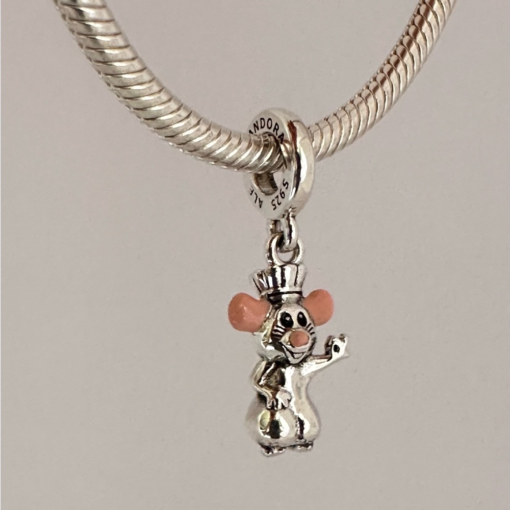 Pandora Ratatouille Remix Mouse Rat Cook Chef CHARM With Gift Pandora Box #241